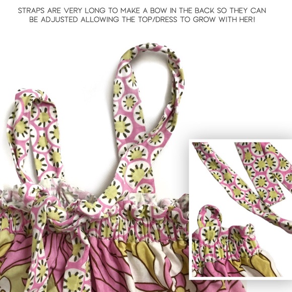 ⭐️ Pastel Print Bow Back Toddler Girls Dress - Picture 6 of 7